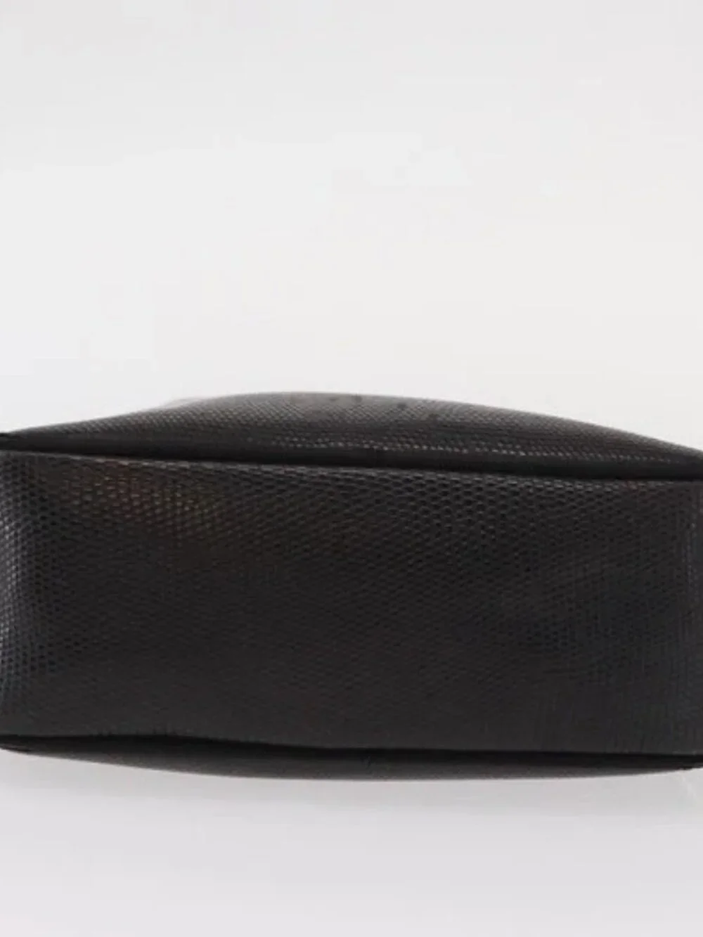 Salvatore Ferragamo Vala Shoulder Bag Leather Black Gold Auth BA7662